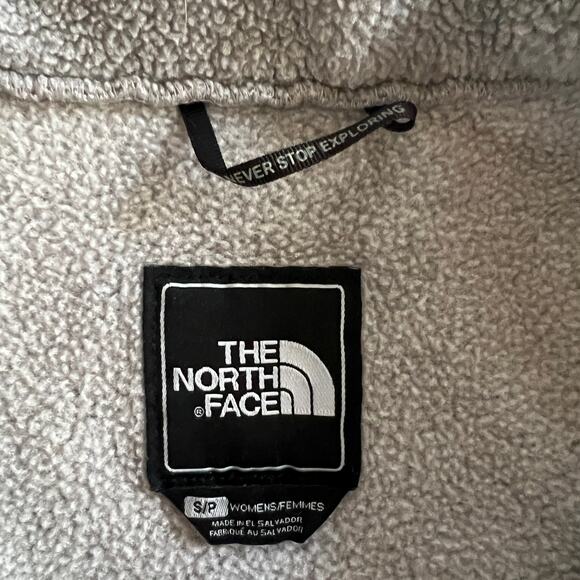 The North Face Polartec Recycled Fleece Jacket Womens Small Gray Full Zip - Picture 4 of 14